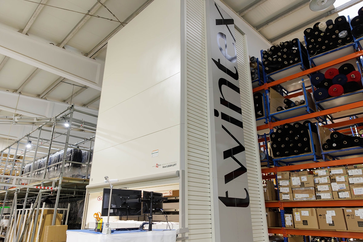 Twintex optimises logistics with automatic vertical warehouse